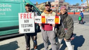 GMHC’s outreach workers in the Bronx.