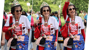 Francine Goldstein at the 2023 AIDS Walk New York in Central Park.