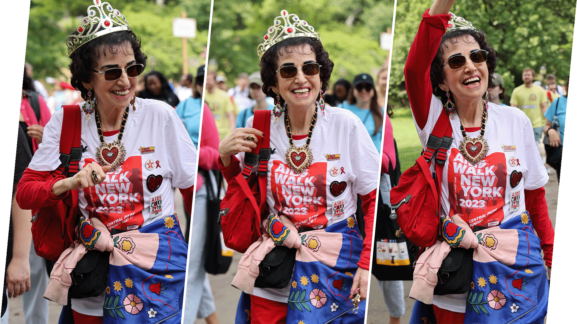 Francine Goldstein at the 2023 AIDS Walk New York in Central Park.