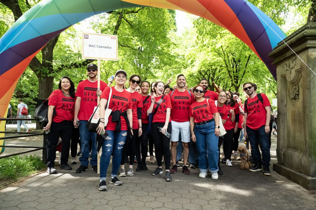 MAC Cosmetics team at start of AIDS Walk 2024