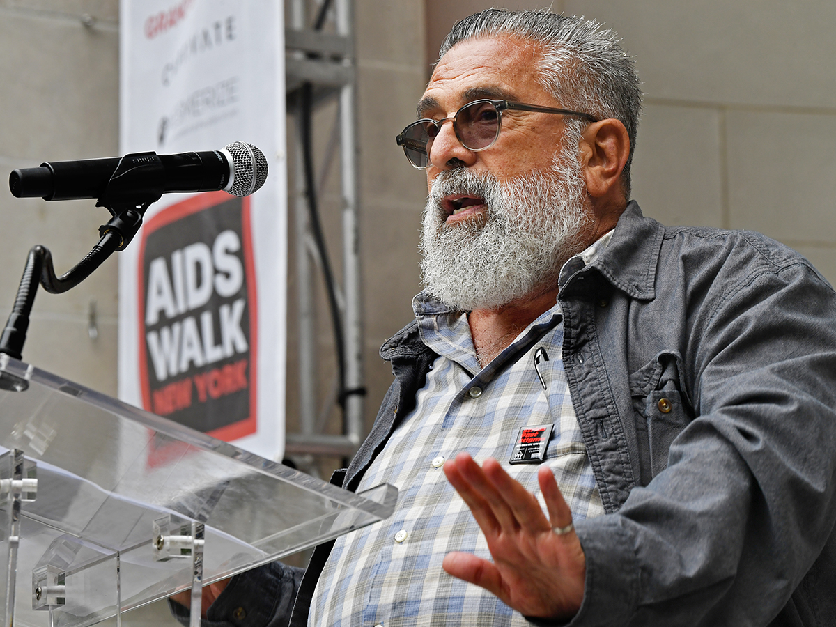 GMHC Founder Larry Mass at AIDS Walk New York 2024.