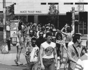 Crowds at the first AIDS Walk New York in 1986.