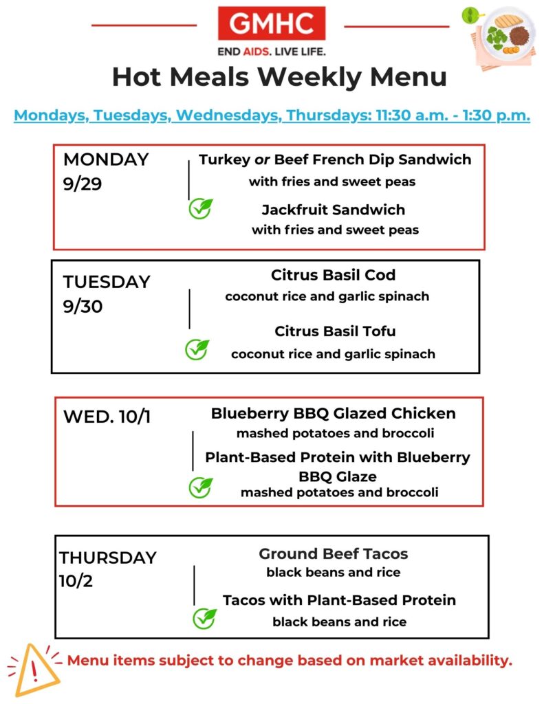 Hot Meals Lunch Menu 9 26 2025 English
