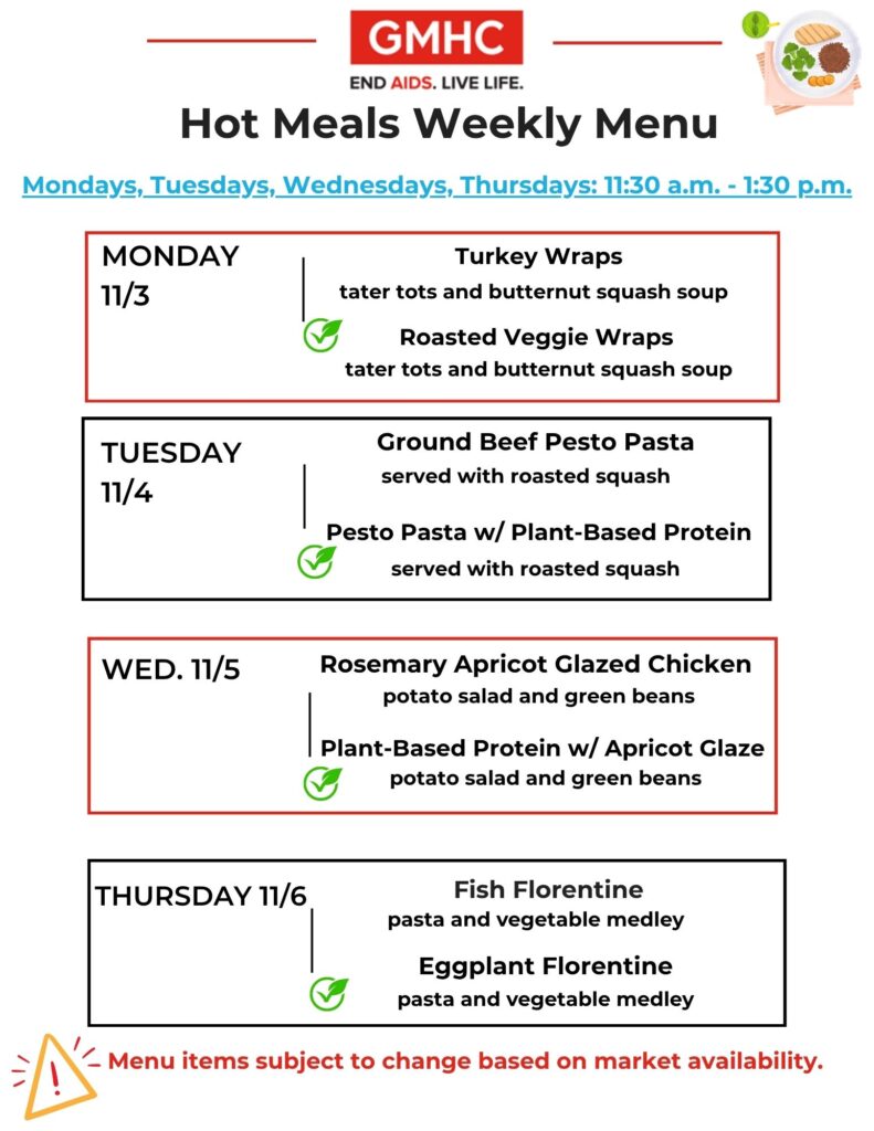 Hot Meals Lunch Menu 11 3 English