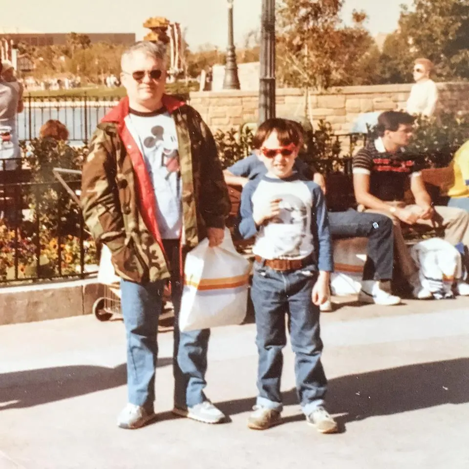 Will Harrell visits Disney with his father as a child.