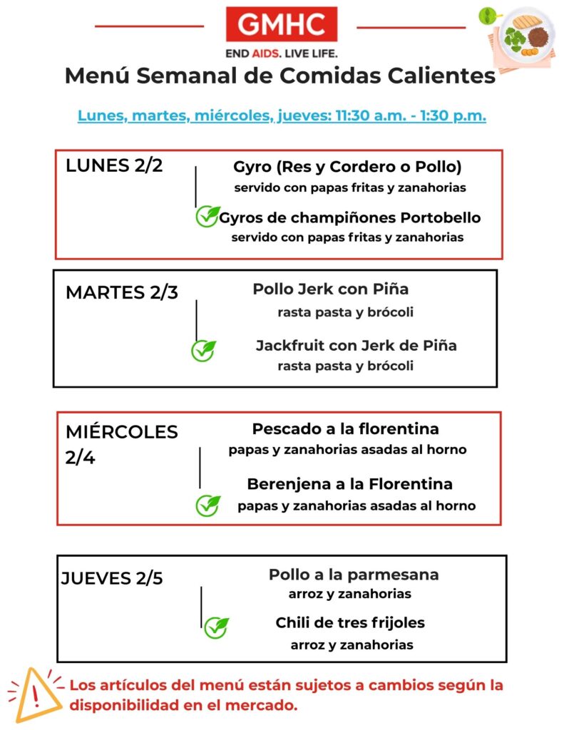 hot meals lunch menu spanish 2 2 2026