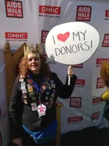 Maureen at AIDS Walk