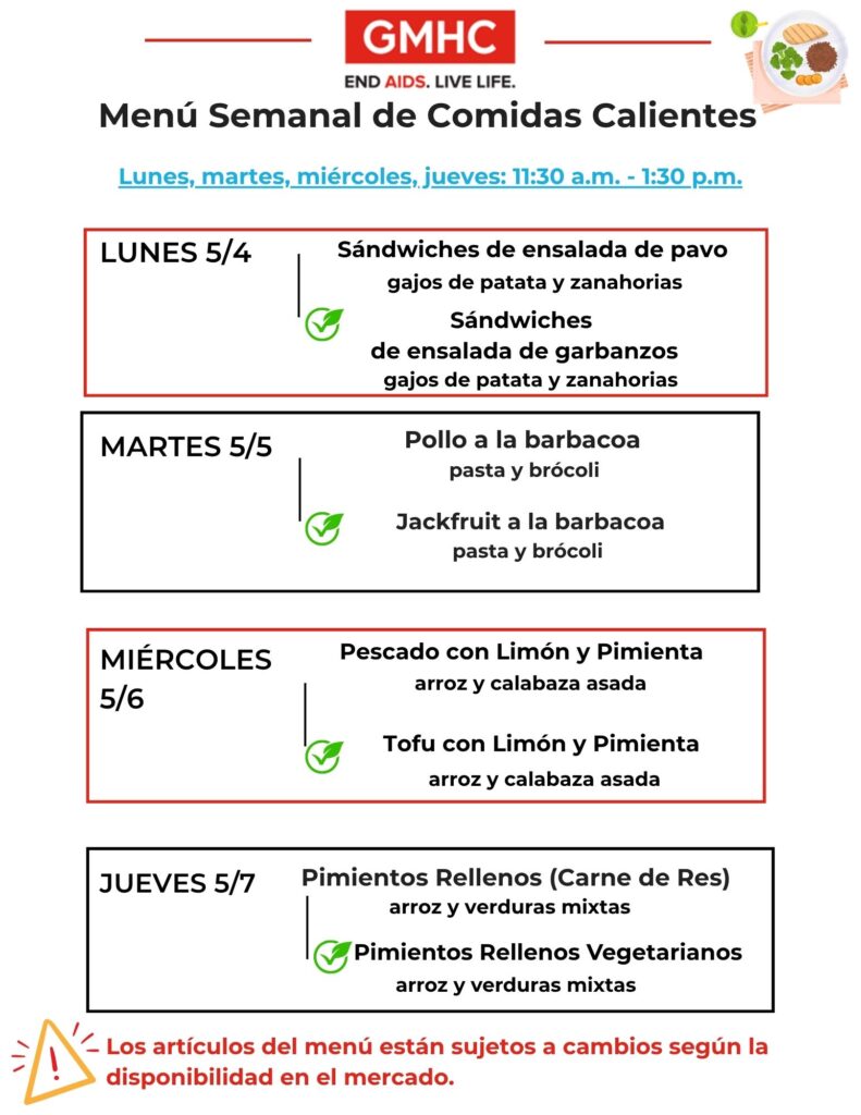 meals lunch menu spanish 5 4 2026