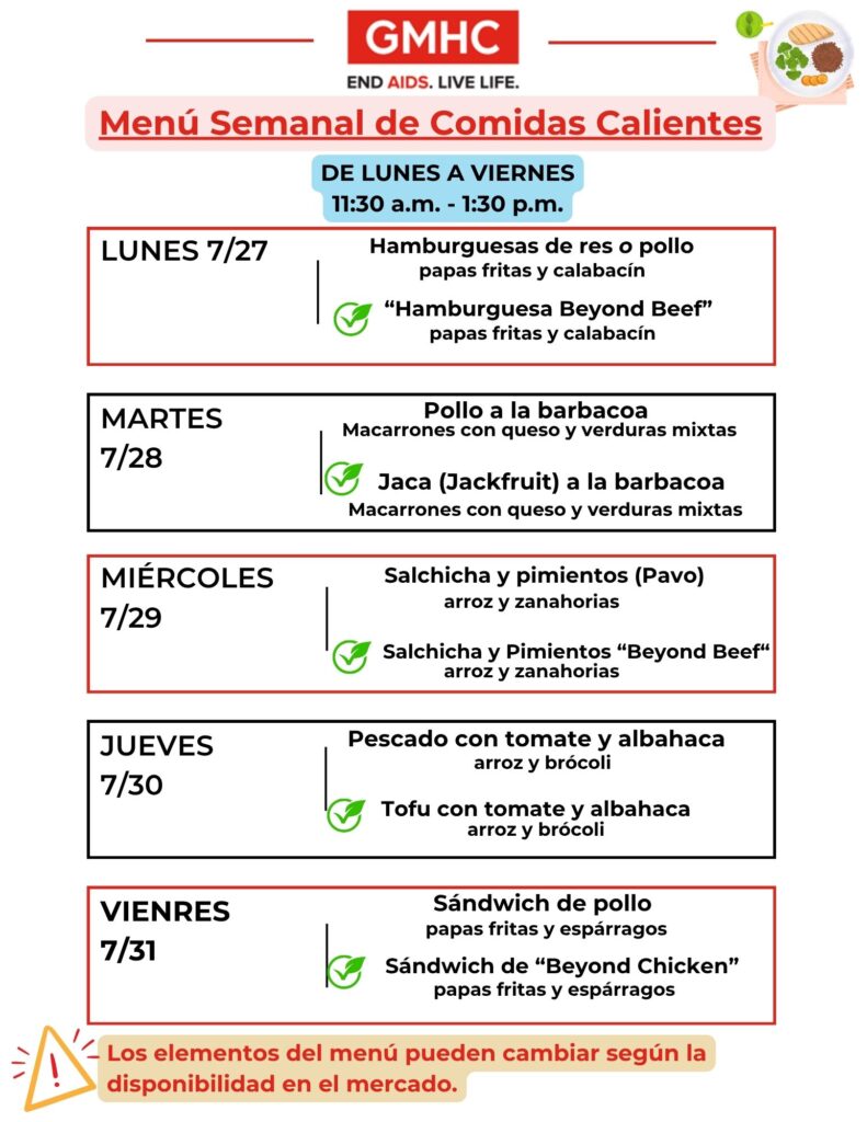 hot meals lunch menu spanish 7 27 2026