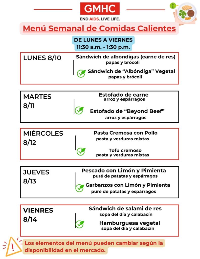 hot meals lunch menu spanish 8 10 2026