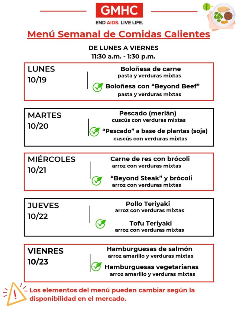 hot meals lunch menu spanish 10 19 2026